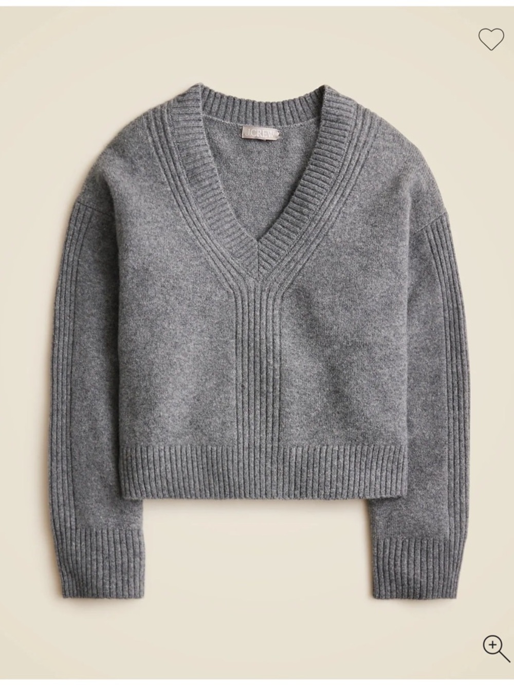 J Crew Relaxed V-neck sweater in Supersoft yarn